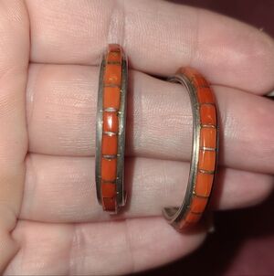 Sterling Zuni Native American Earrings